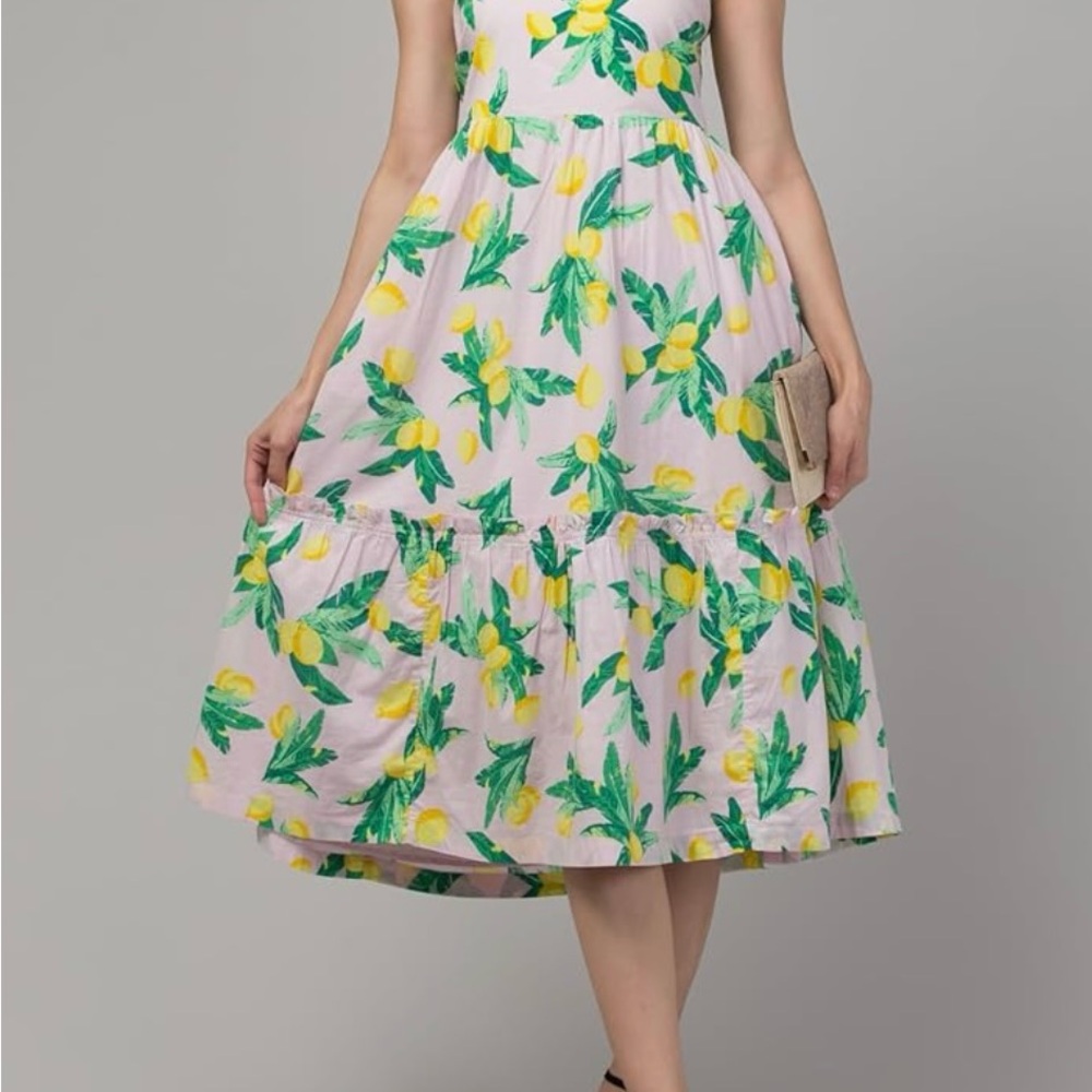 J. Crew Lemon Print High Low Dress - Picture 2 of 12